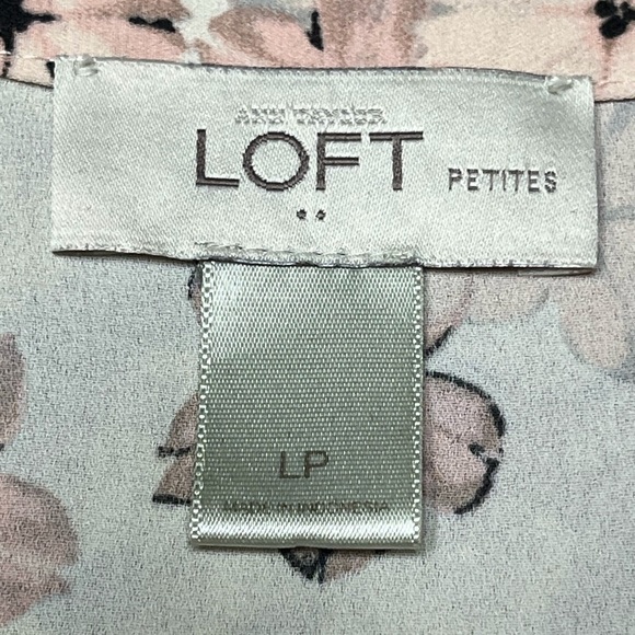 Like New! LOFT Pink and Gray Sleeveless Blouse - Picture 4 of 6